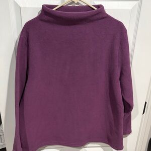 Women's Purple Sweater L I Bean size 1X